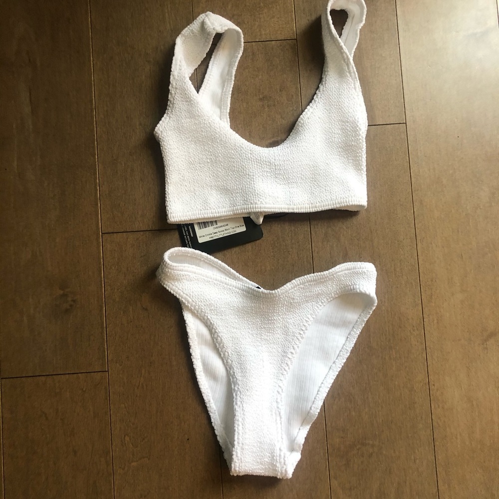 PrettyLittleThing White Bikini Set